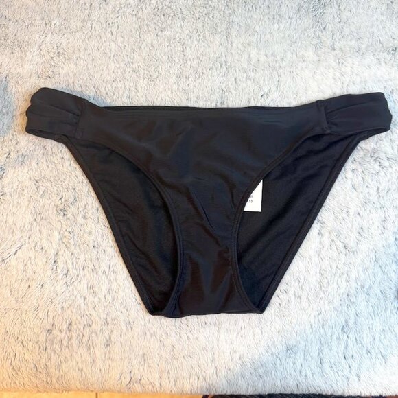 Hollister Simple Bikini Bottom Women's Size M NWT Black - Picture 1 of 6